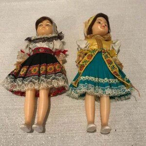 Set two Vintage Eastern European Dolls